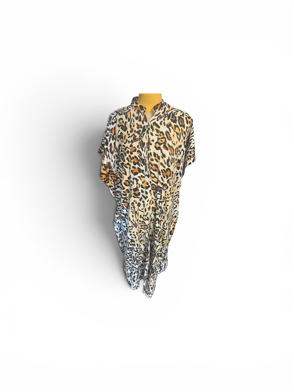 Leopard Print Button-Front Duster